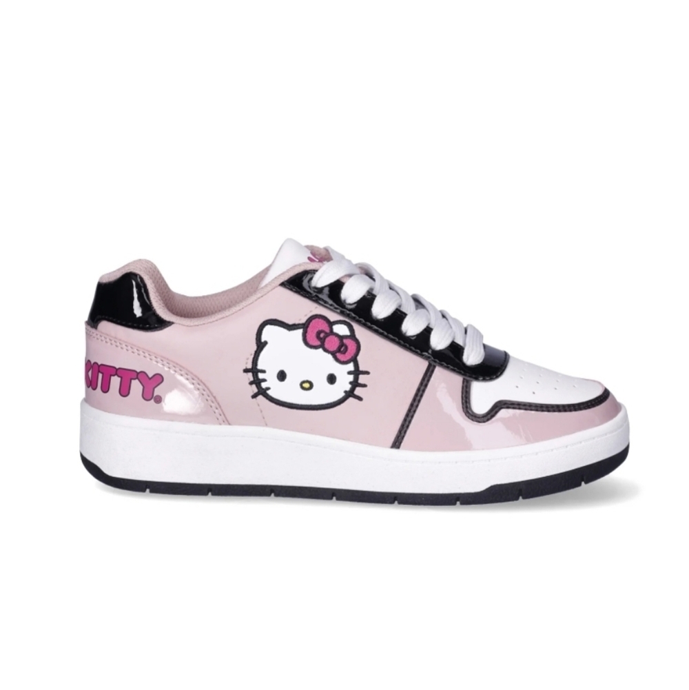 Hello Kitty Sanrio Y2K Pink And White Animee Kawaii Soft Girl Sneakers Size 8 - Picture 7 of 8